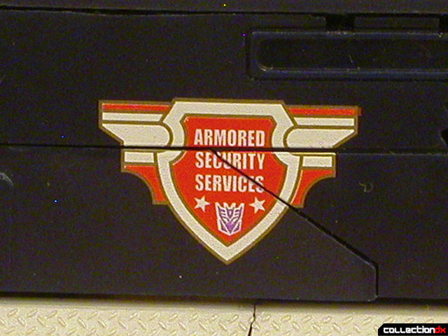 Decepticon Payload- vehicle mode (A.S.S. logo detail)