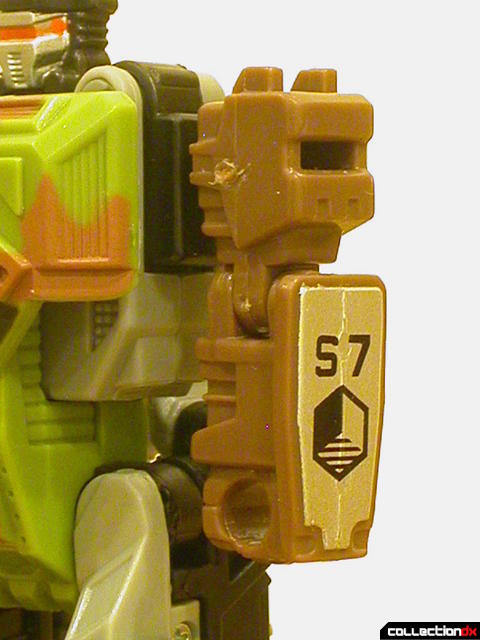 Autobot Signal Flare- robot mode (left arm detail)