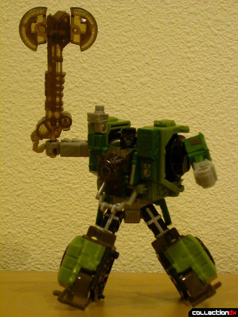 Autobot Strongarm- robot mode posed (with Energon axe)