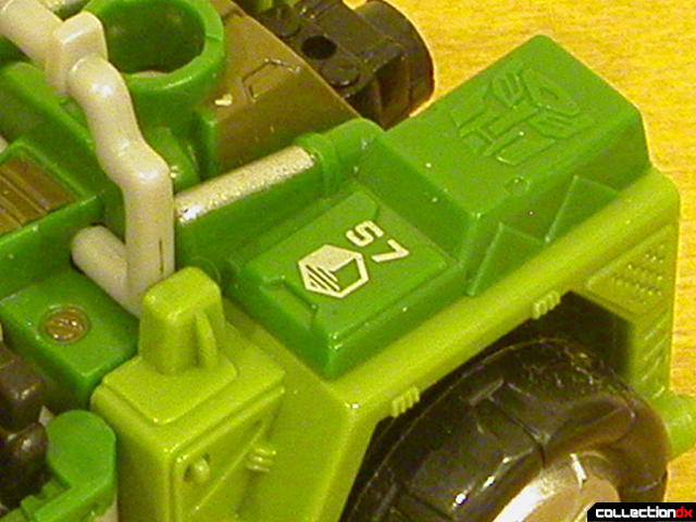 Autobot Strongarm- vehicle mode (close-up, Sector-7 logo)