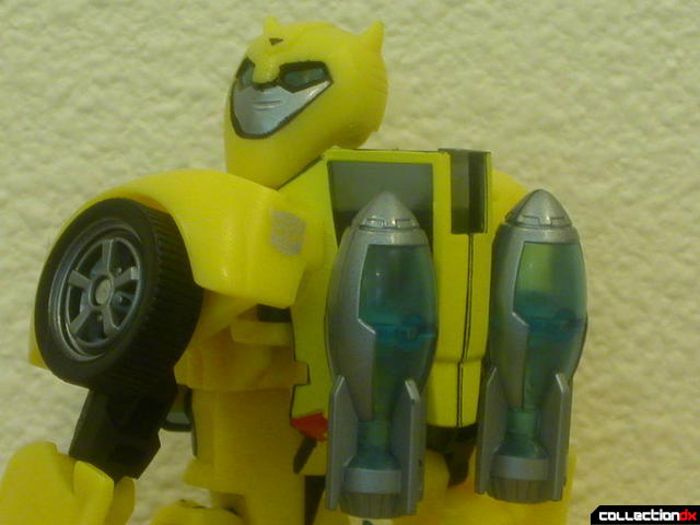 Autobot Bumblebee- robot mode (with rocket boosters attached)