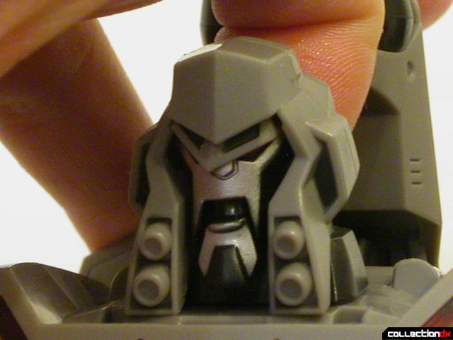 Decepticon Megatron- robot mode (carefully pushing up on head to move face)