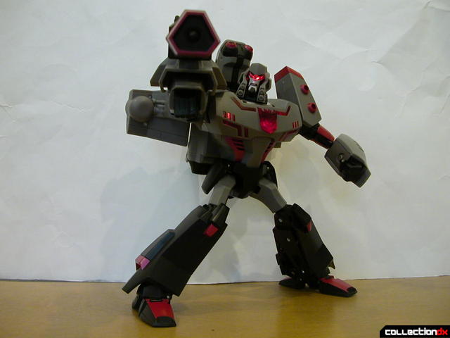 Decepticon Megatron- robot mode posed (4, light-and-sound activated)