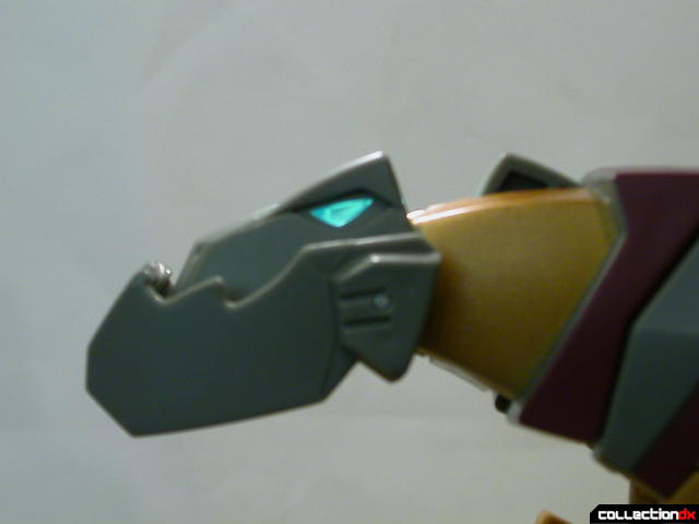 Dinobot Grimlock- beast mode (head detail, eyes glowing)