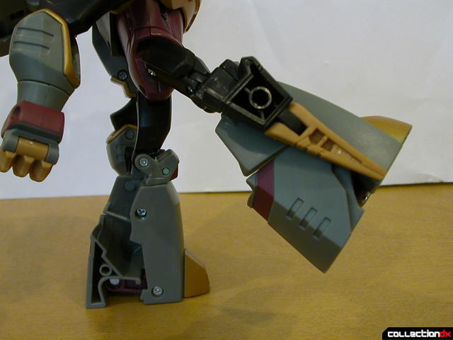 Dinobot Grimlock- robot mode (right leg lifted as high as possible)