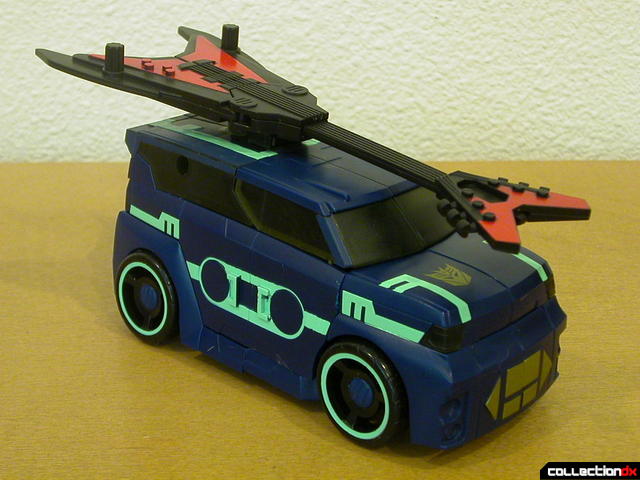 Decepticon Soundwave- vehicle mode (with Laserbeak attached in disguised form)