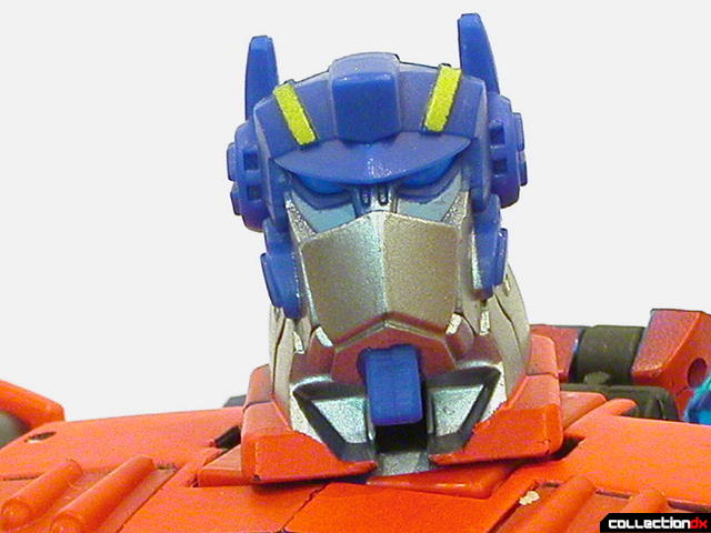 Autobot Optimus Prime- robot mode (head detail, faceplate raised)