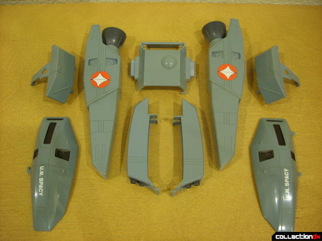 VF-1S Super Valkyrie - FAST Pack accessory armor (all, separated)