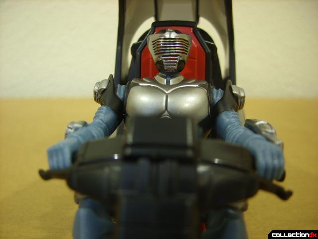 Kamen Rider Blank Knight with Advent Cycle (figure seated, eyes not glowing)