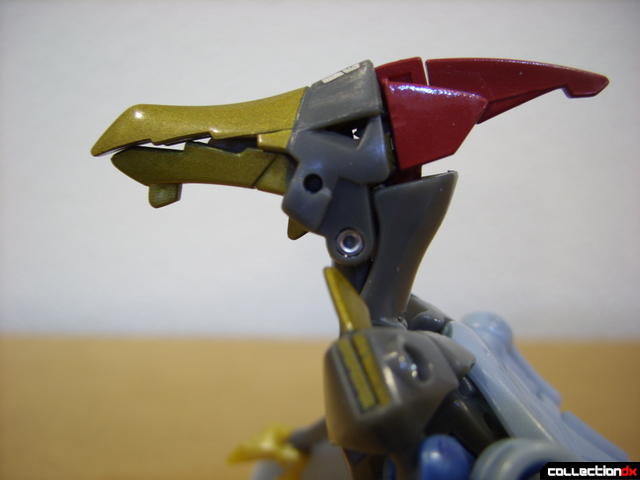 Animated Deluxe-class Autobot Swoop- beast mode (head, beak closed)