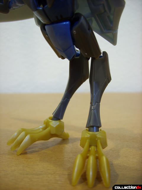 Animated Deluxe-class Autobot Swoop- beast mode (legs detail, front)