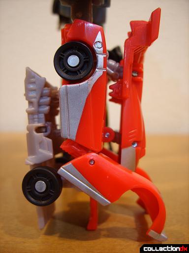 Autobot Double Clutch with Rallybots- Commander Mode (right leg, profile)