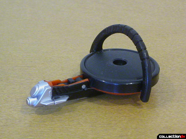 Decepticon Booster X10- disguise mode (earpiece rubber clip detail)