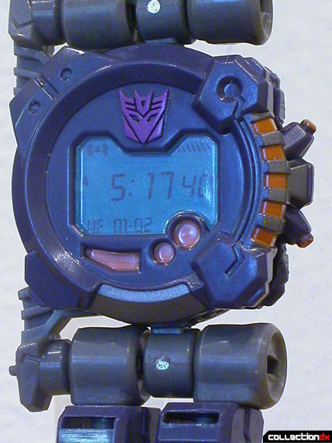 Decepticon Meantime- disguise mode (watch face display detail)
