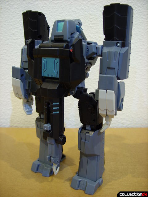 Animated Voyager-class Decepticon Shockwave- Longarm form (back)