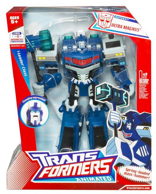 Animated Leader-class Autobot Ultra Magnus (box front)